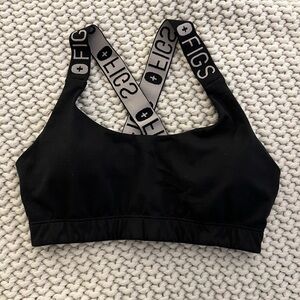 FIGS Women's Black Sports Bra
